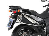 サイドケースホルダー + サイドケース Xplorer(Cutout) セット Vストローム 650 カスタム パーツ
