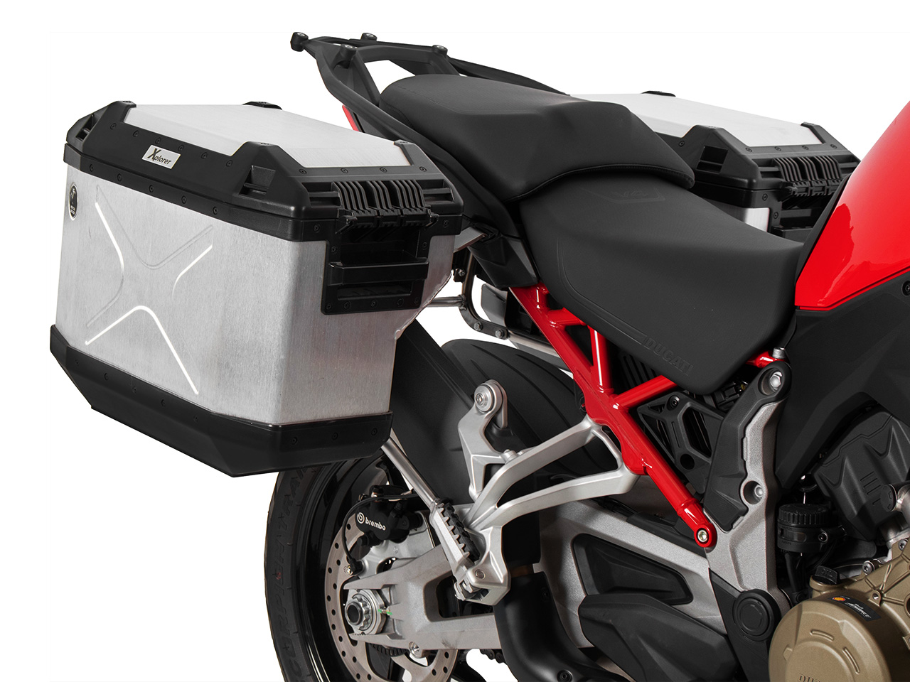 ヘプコ ベッカー その他のモデル セット HEPCO Cutout サイドケースホルダー Black BECKER Xplorer