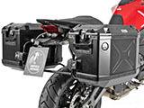 サイドケースホルダー + サイドケース Xplorer(Cutout) セット Multistrada V2 ツーリング カスタム パーツ