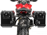 サイドケースホルダー + サイドケース Xplorer(Cutout) セット Multistrada V2 ツーリング カスタム パーツ