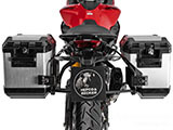 サイドケースホルダー + サイドケース Xplorer(Cutout) セット Multistrada V2 ツーリング カスタム パーツ