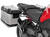 サイドケースホルダー + サイドケース Xplorer(Cutout) セット Multistrada V2 ツーリング カスタム パーツ