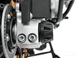 DoubleShock クラッシュプロテクター (フロントアクスルスライダー)　F800GS カスタム パーツ
