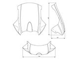 シャイニングシールド（ロング） クリアー / スモーク R1200GS 空冷 カスタム パーツ