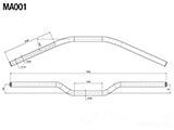 rizoma リゾマ 汎用ハンドルバーØ 22-22 mm MA001 MOTOGUZZI V7 III リゾマ / rizoma カスタムパーツ