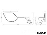 rizoma リゾマ ミラー「STEALTH MAX / ステルス マックス」 YZF-R6 カスタム パーツ